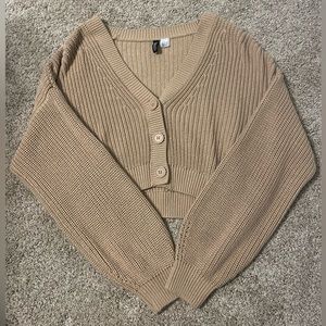 Cropped Tan sweater from DIVIDED